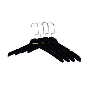 Cintres pour vêtements de bébé, cintres pour vêtements d'enfants, flexibles, durables, antidérapants, de bonne qualité, en plastique noir, pour armoire et salle de bain - Product Image 1