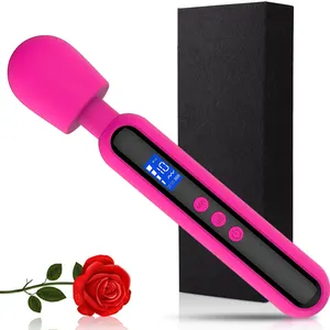 4 vibrating interchangeable speed wand massager vibrator sex toy for women av wand led vibrator