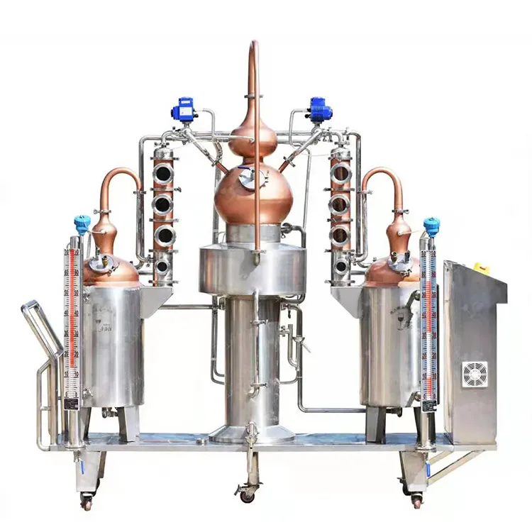 Commerciële Stiller Whisky Gin Wodka Destilleren Boiler Nog Reflux Kolom Koper Distillatie