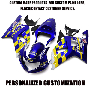 Personalización a Medida - Kit de Carenado para Motocicleta, Conjunto de Carrocería Inyectada para <span class=keywords><strong>Suzuki</strong></span> GSXR600 <span class=keywords><strong>750</strong></span> <span class=keywords><strong>2001</strong></span> 2002 2003 - Product Image 2