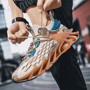 Chaussures de sport pour hommes Hot Red Blade Sporty Mesh, légères, durables, respirantes, semelle intermédiaire EVA antidérapante, fluorescentes la nuit - Product Image 5