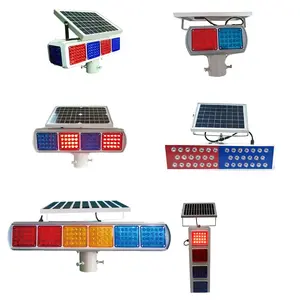 Solar Powered Traffic Sign Solar Powered Led Warning Lights Traffic Signs Safety Road Markers Led Traffic Signal Light