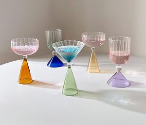 Хит продаж: уникальные стаканы из боросиликатного стекла, цветные бокалы для коктейлей и вина, забавные креативные стеклянные изделия для бара и вечеринок - Product Image 6