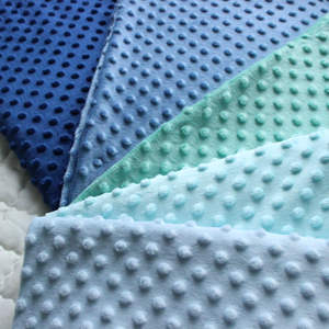 Manta suave para bebé, textiles para el hogar con estampado <span class=keywords><strong>de</strong></span> tinte liso, punto minky polar anti píldora, 3 hilos, compra telas <span class=keywords><strong>de</strong></span> lana <span class=keywords><strong>de</strong></span> franela <span class=keywords><strong>de</strong></span> algodón - Product Image 4