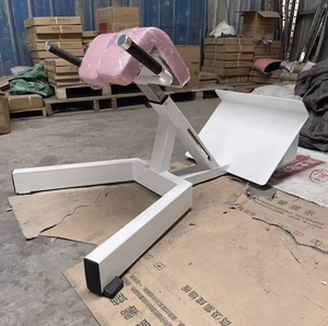 Banc <span class=keywords><strong>d</strong></span>'hyperextension à 45 degrés SK Commercial, chaise <span class=keywords><strong>romaine</strong></span> professionnelle pour l'entraînement de la force du bas du dos et des fessiers - Product Image 4