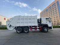 Camion Compacteur Manuel Diesel 16 m³ HOWO 6x4 Euro 2 pour Collecte de Déchets à Chargement Arrière - Moteur/Boîte de Vitesses/Pompe