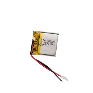 Малый 302020 <span class=keywords><strong>3</strong></span>,7 v 90mah полимерный литиевый аккумулятор - Product Image 3