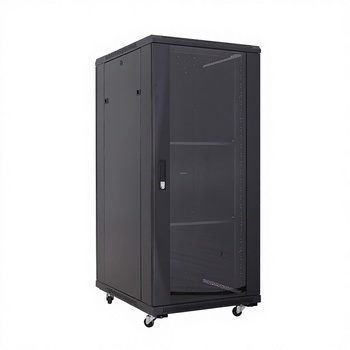 27U Network Cabinet Tempered Glass Door