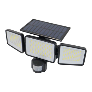 Năng lượng mặt trời mới cảm biến chuyển động đèn 302 <span class=keywords><strong>LED</strong></span> 3 đầu góc rộng lũ ánh sáng năng lượng mặt trời đèn tường cho vườn ngoài trời - Product Image 1