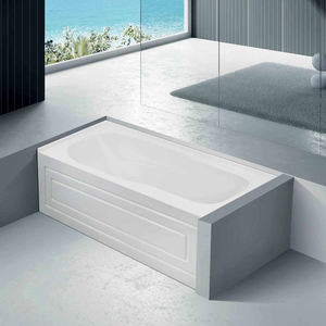 Bañera acrílica rectangular blanca certificada CUPC con faldón frontal delantal, diseño hundido de <span class=keywords><strong>alcoba</strong></span> para baño, tamaño de 60x32 pulgadas - Product Image 2