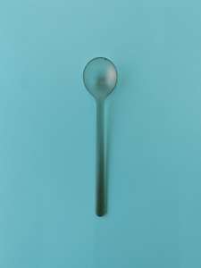 Mini cuchara de plástico desechable biodegradable PLA ecológica personalizada de alta calidad, cubiertos compostables para comida, fiestas de cocina - Product Image 3