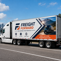 Autocollant magnétique grand format personnalisé pour camion, imperméable, pour publicité sur semi-remorque et affichage sur véhicule