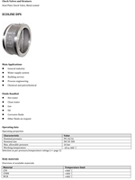 Katup Cek Ksbvalve Dual Plate Metal Seated ECOLINE DPS DN150 PN10/16 Manual untuk Air, Katup Cina