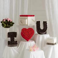 Produk Baru Hadiah Hari Valentine Bunga Abadi Infinity Venus Fleur Forever I LOVE U Kotak Mawar Awet