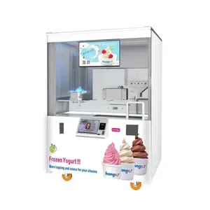 Máquina Expendedora de helados Lpmie, Color blanco, con pantalla táctil