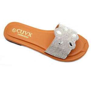 High-quality Fashionable and Comfortable Summer Breathable Patterned Crystal <b>Open</b>-<b>toe</b> Wholesale Women's Sandals and slippers - Product Image 4