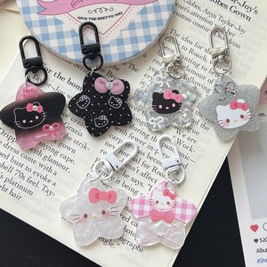 Portachiavi in Acrilico Leggero con Fibbia Colorata I66, Cuore Rosa, Stella a Cinque Punte, Hello Kitty, Ciondolo per Borsa, Regalo per Coppie - Product Image 1