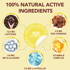 プライベートラベルカフェインエキス工場価格経皮エネルギーパッチは焦点を維持しますトランスダーマはエネルギーパッチの補充に役立ちます - Product Image 3