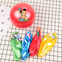 Balle rebondissante gonflable en plastique épaissi pour la vente en gros, jouet de bain pour vendeurs de rue, enfants de maternelle et bébés, 20 cm