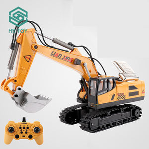 Camión de aleación de rotación de 2,4 grados, juguete de excavadora <span class=keywords><strong>RC</strong></span> con USB, HS 1/20 Ghz 680 escala 11ch brazo puede excavar - Product Image 4