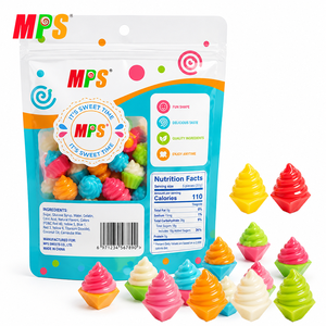 Per MPS all'ingrosso 3D gelato forma di pectina gelatina gommosa Halal alla rinfusa sapore fruttato dolci gommosi di frutta - Product Image 2
