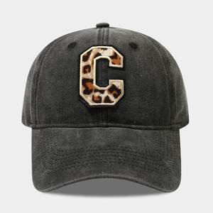 Nueva Gorra de Béisbol Retro de Moda para Mujer, con Estampado de Letras de Amor y Leopardo, Gorra Deportiva Negra - Product Image 3