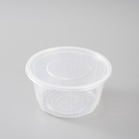 Bol rond jetable en plastique PP transparent anti-fuite pour la livraison de nouilles et soupes en restauration (Shandong)