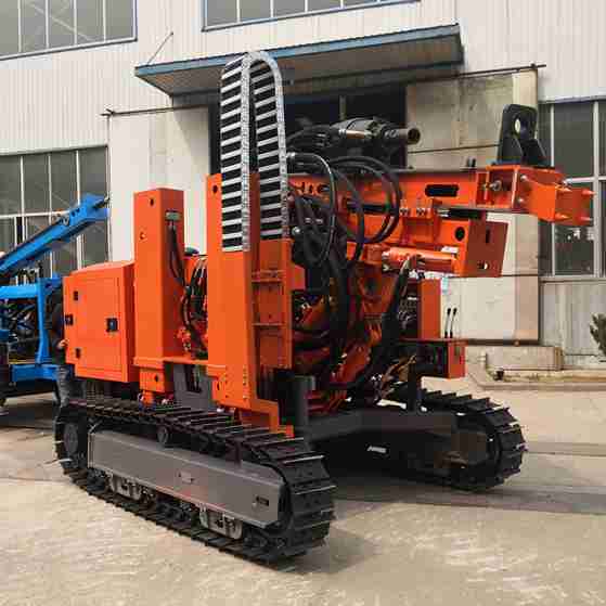 Solar Ground Screw Post Install Drill Rigs Pile Driver Solar Drill Rig Machine