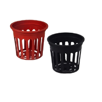 Black Color Hydroponic <strong>Growing</strong> Net Cup Mesh Pot Plastic Outdoor <strong>Gardening</strong> Containers for Orchid & Artificial Flower Cultivation