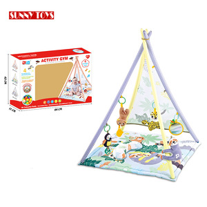 Drôle d'intérieur tipi jouer activité gym tente <span class=keywords><strong>chambre</strong></span> coton doux musical bébé tente playhouse avec 20 pièces boules - Product Image 4