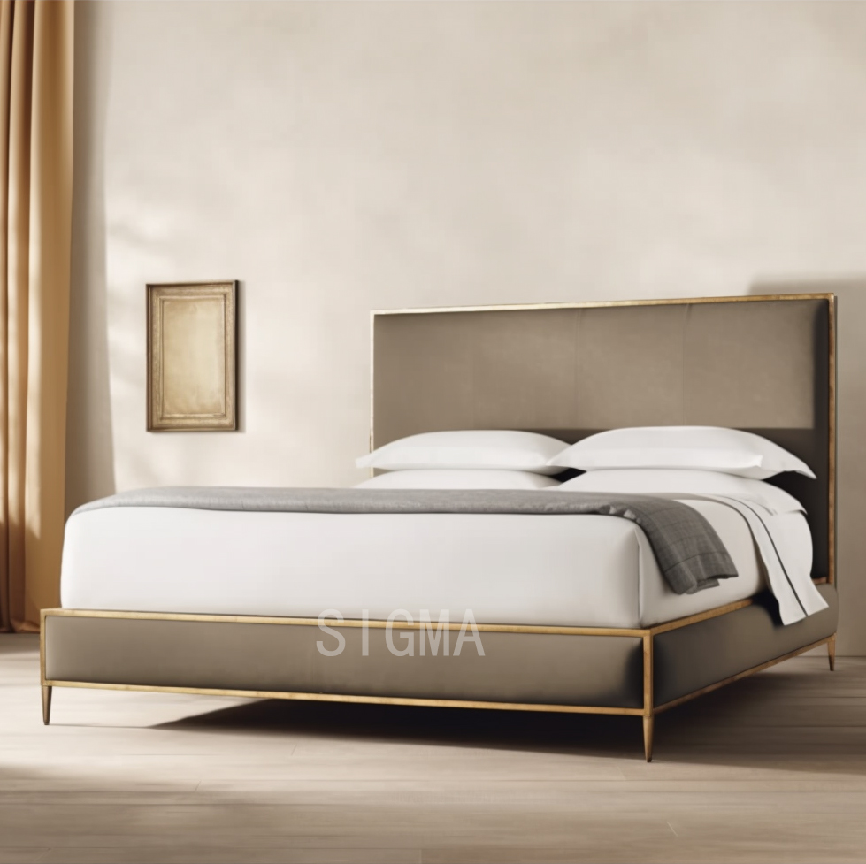 Popular selling  Luxury home bedroom furniture set Bedroom furniture metal frame bedroom bed