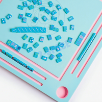 Couleur personnalisée/taille/Logo Mah Jongg Table flottante 35.5 "carré plage piscine Mahjong plateau rainures intégrées