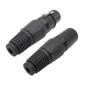 3 булавки XLR мужской/женский разъем провод 3-канальный XLR микрофон вилки микрофонный кабель припоя терминальные разъемы черного цвета
