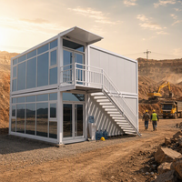 Maison conteneur ignifuge directement de l'usine, logement modulaire démontable à assemblage rapide avec isolation thermique