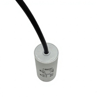 CBB60 25UF 450V AC Motorbetriebskondensator, 50/60Hz Kondensator mit Kabelanschluss, für Waschmaschine, Wasserpumpe, Lüftermotor