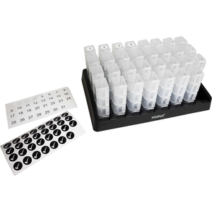 Organizador de Pastillas Mensual, 4 Dosis, Dispensador de Medicamentos KMINA K40049 - Product Image 1
