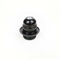 E27 Self - Lock Half - Teeth Thread Cubierta de aluminio Soporte de lámpara de baquelita Certificación CE CQC [Producción]