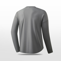 Camiseta Deportiva de Manga Larga para Hombre, Cuello Redondo, Secado Rápido, Elástica en Cuatro Direcciones, para Gimnasio, Running y Fitness, Personalizable, OEM