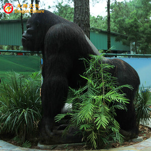Động Vật Robot Mô Hình Điêu Khắc Nhân Tạo Sợi Thủy Tinh <span class=keywords><strong>Gorilla</strong></span> - Product Image 1