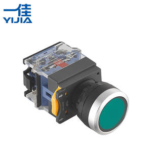 Nút nhấn nhựa phẳng 22MM YJ139-LA38 không đèn LED, tiếp điểm bạc 1NO1NC, lắp đặt nhanh, sản xuất tại nhà máy - Product Image 2