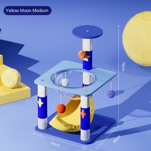 Arbres à chat de style étoile écologique grand jouet pour chat nid support d'escalade <span class=keywords><strong>Table</strong></span> de saut colonne de saisie intégrée avec capsule spatiale - Product Image 4