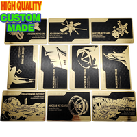 Cartes Métalliques Personnalisées Vides en Acier Inoxydable Anodisé Coloré, Gravure au Laser Fibre, Cartes de Crédit Professionnelles en Émail Dur