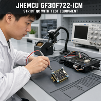 Contrôleur de vol JHEMCU GF30F722-ICM F722 Flytower F7 avec ESC 4-en-1 45A 55A 3-8S pour drones FPV Freestyle Cinewhoop de 5-7 pouces