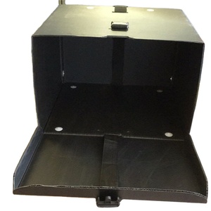 Cajas Traseras para Motocicleta Negras, Caja Superior <span class=keywords><strong>de</strong></span> Plástico Corrugado para Entrega <span class=keywords><strong>de</strong></span> <span class=keywords><strong>Pizza</strong></span>, Caja <span class=keywords><strong>de</strong></span> Reparto para Scooter, Ciclomotor, Caja <span class=keywords><strong>de</strong></span> Carga para Motocicleta - Product Image 2