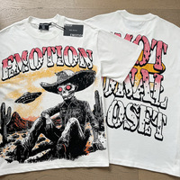 T-shirt Homme Mixte de Marque Emotionnellement Émouvant avec Motif Cupidon Ange Graffiti Streetwear – Vente en Gros