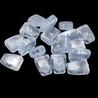 En gros, embouts de protection pour fer à lisser 15*2, transparents, antidérapants, en caoutchouc souple, couvercles de protection pour fer à lisser, couvercles de protection pour casseroles en PVC et manchons antidérapants pour extrémités.