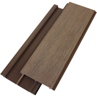 Panel Dinding PVC Komposit Tahan Pecah dan Tahan Cuaca untuk Luar Ruangan, ASA Komposit, Slat Siding Eksternal Sistem Interlocking