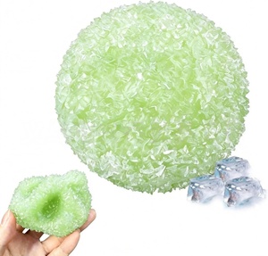 Pelota Suave y Agradable al Tacto con Superficie de Cuentas de Cristal para Terapia de Manos, Juego, Alivio del Estrés, Regalos - Product Image 4