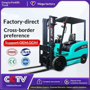 GONGLE Petit transpalette à 4 roues renforcées en caoutchouc au lithium 2.5 3 Accumulateur de poids d'équilibrage - Product Image 5