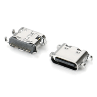 Conector USB Micro Tipo B 2.0 Vertical de 180 Grados Hembra para PCB, Embalaje en Cinta y Rollo